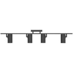 Access Lighting 63104LEDDLP-MBL Matte Black 4 Light Adjustable Led Track Image 7