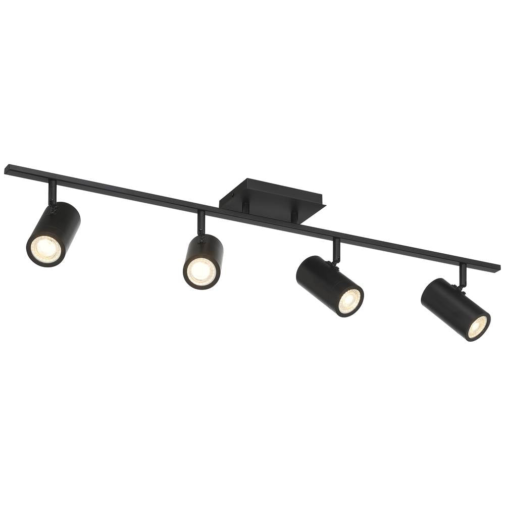 Access Lighting 63104LEDDLP-MBL Matte Black 4 Light Adjustable Led Track Image 5