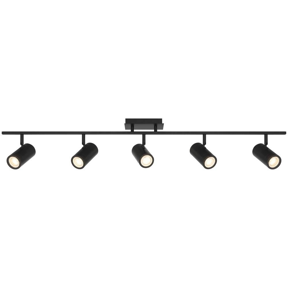 Access Lighting 63105LEDDLP-MBL Matte Black 5 Light Adjustable Led Track Image 1