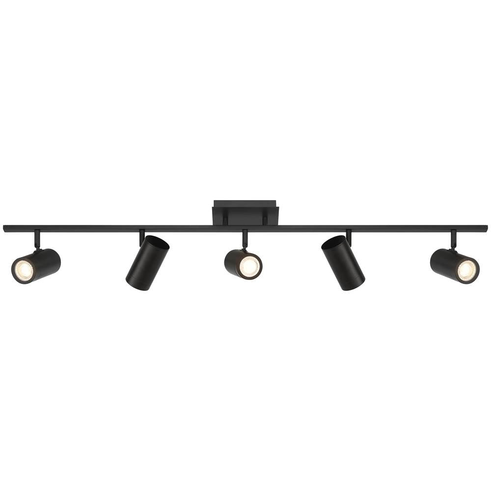 Access Lighting 63105LEDDLP-MBL Matte Black 5 Light Adjustable Led Track Image 6