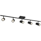 Access Lighting 63105LEDDLP-MBL Matte Black 5 Light Adjustable Led Track Image 5
