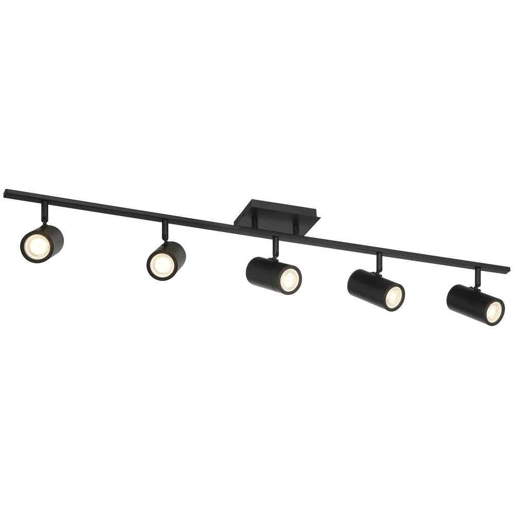 Access Lighting 63105LEDDLP-MBL Matte Black 5 Light Adjustable Led Track Image 5