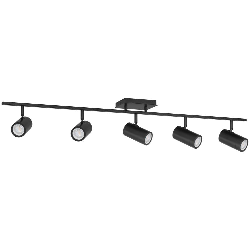 Access Lighting 63105LEDDLP-MBL Matte Black 5 Light Adjustable Led Track Image 2