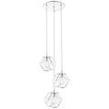 Access Lighting 63127LEDDLP-MSS/CLR Mirrored Stainless Steel 3 Light Led Pendant Image 1