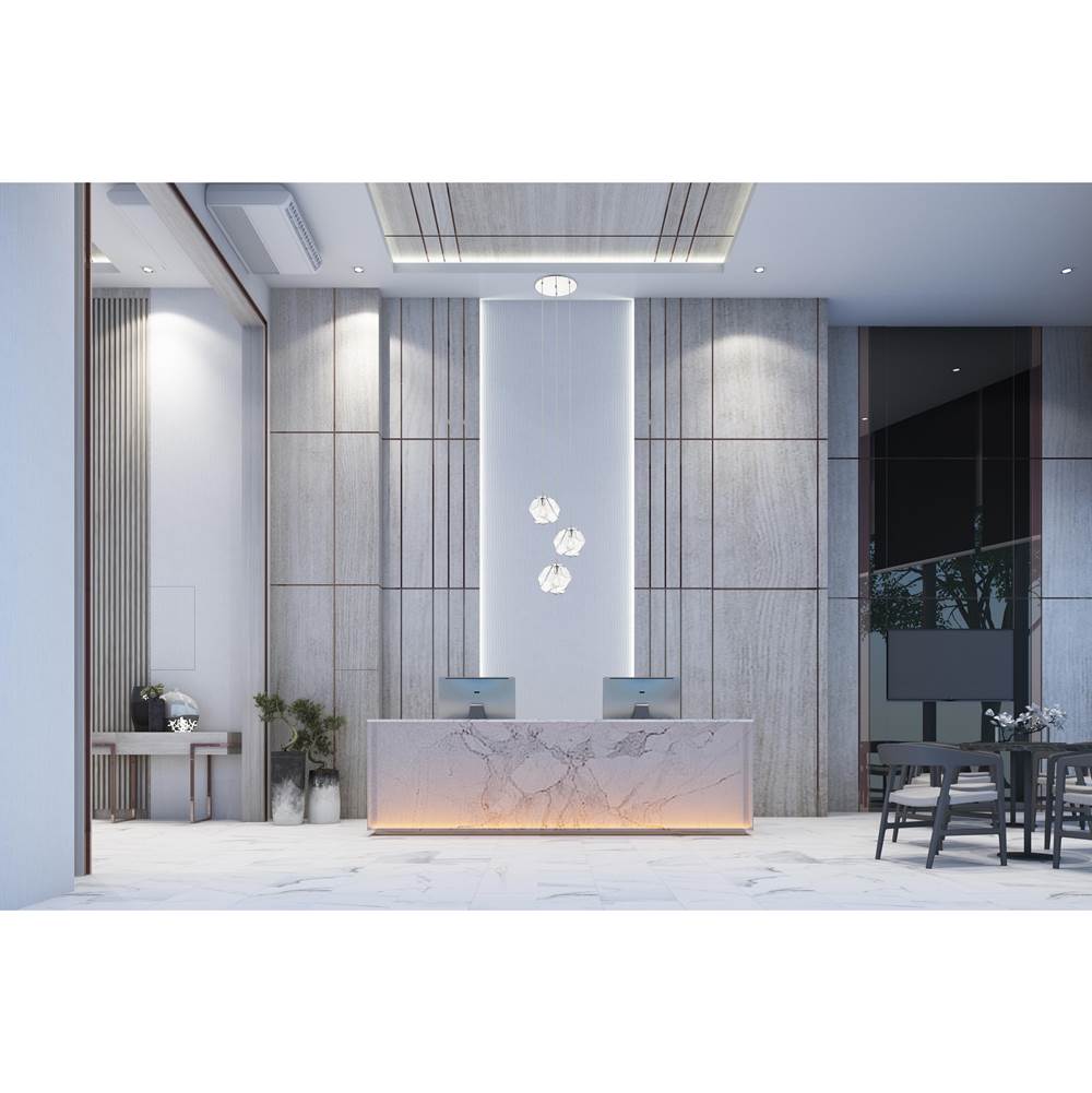 Access Lighting 63127LEDDLP-MSS/CLR Mirrored Stainless Steel 3 Light Led Pendant Image 3