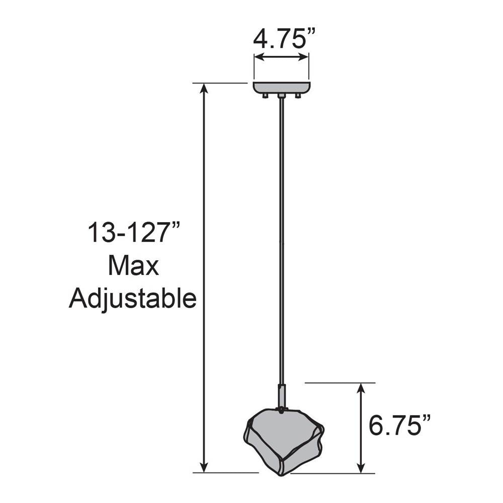 Access Lighting Boulder Led Pendant