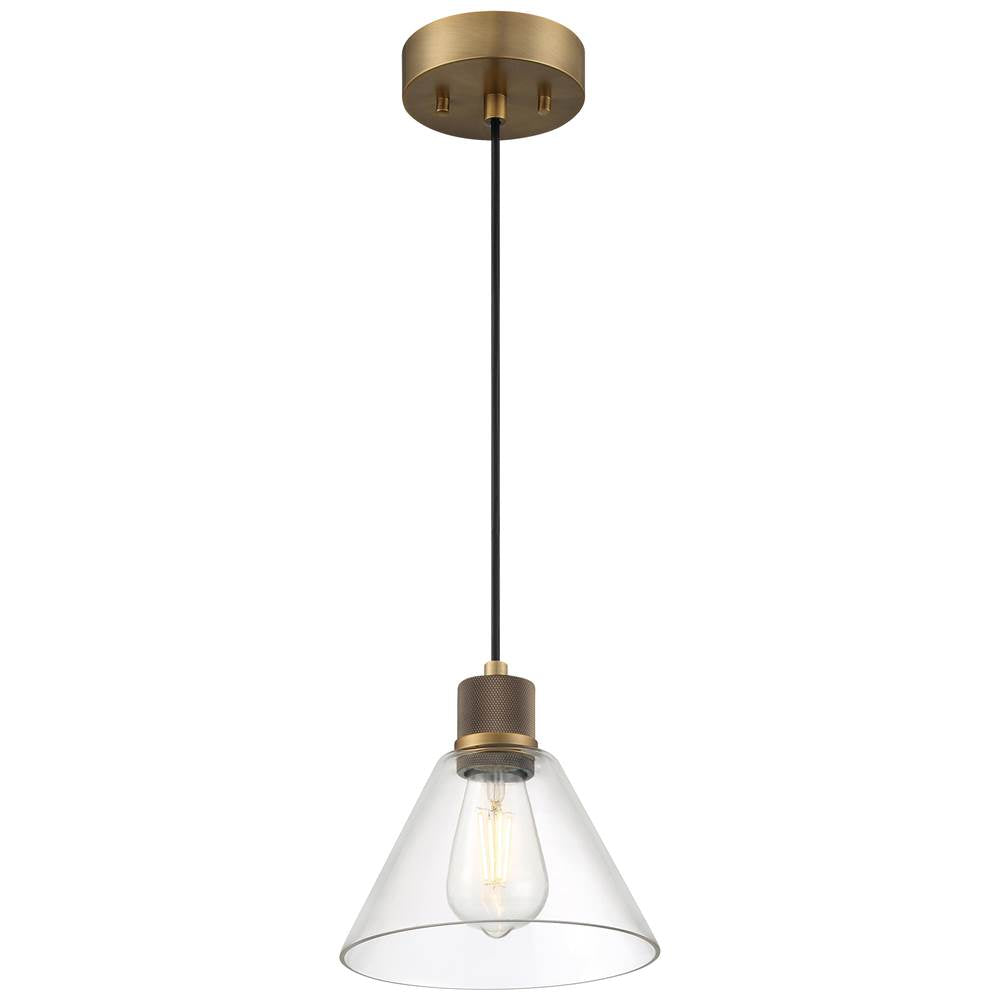 Access Lighting 63140LEDDLP-ABB/CLR Antiqued Brushed Brass Martini Led Pendant Image 1