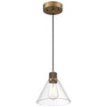 Access Lighting 63140LEDDLP-ABB/CLR Antiqued Brushed Brass Martini Led Pendant Image 1