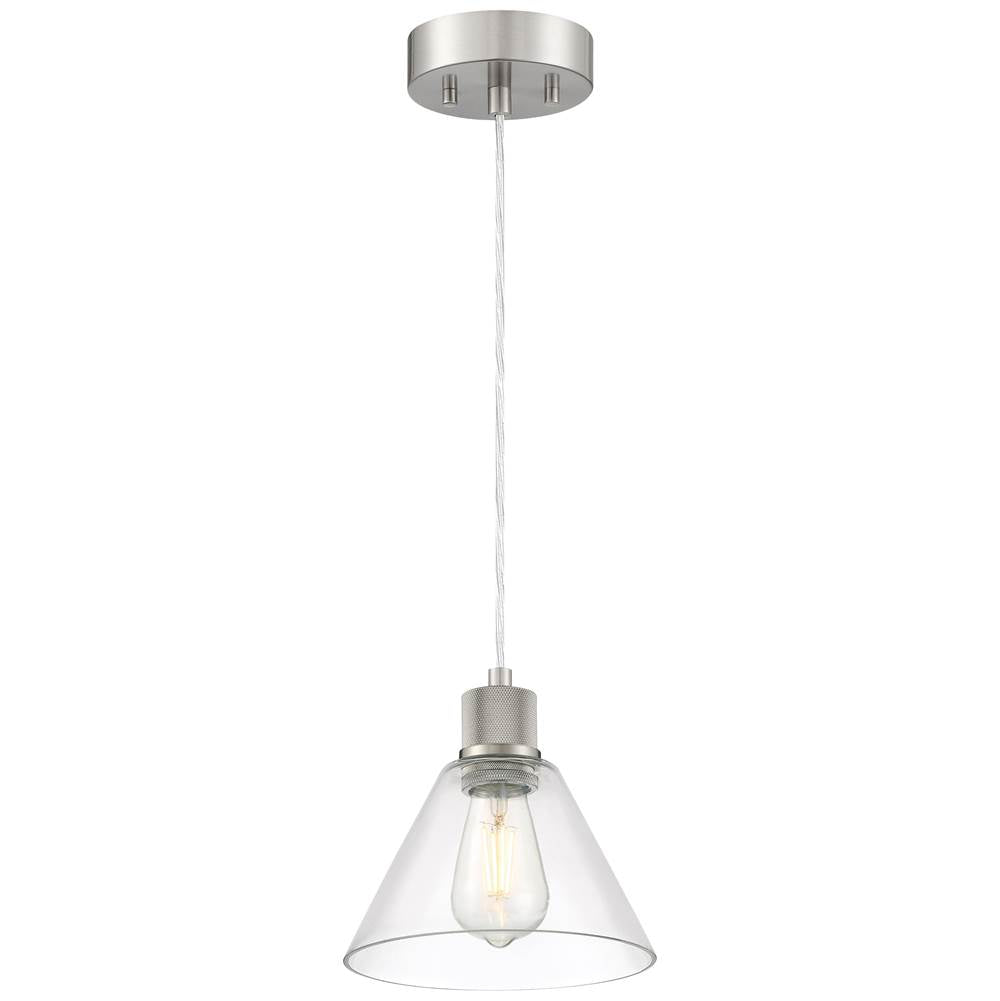 Access Lighting 63140LEDDLP-BS/CLR Brushed Steel Martini Led Pendant Image 1
