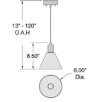 Access Lighting Port Nine Martini Led Pendant