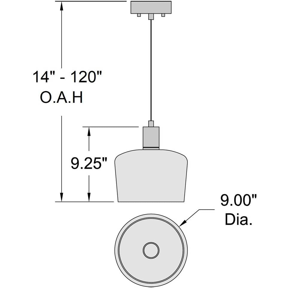 Access Lighting Port Nine Chardonnay Led Pendant