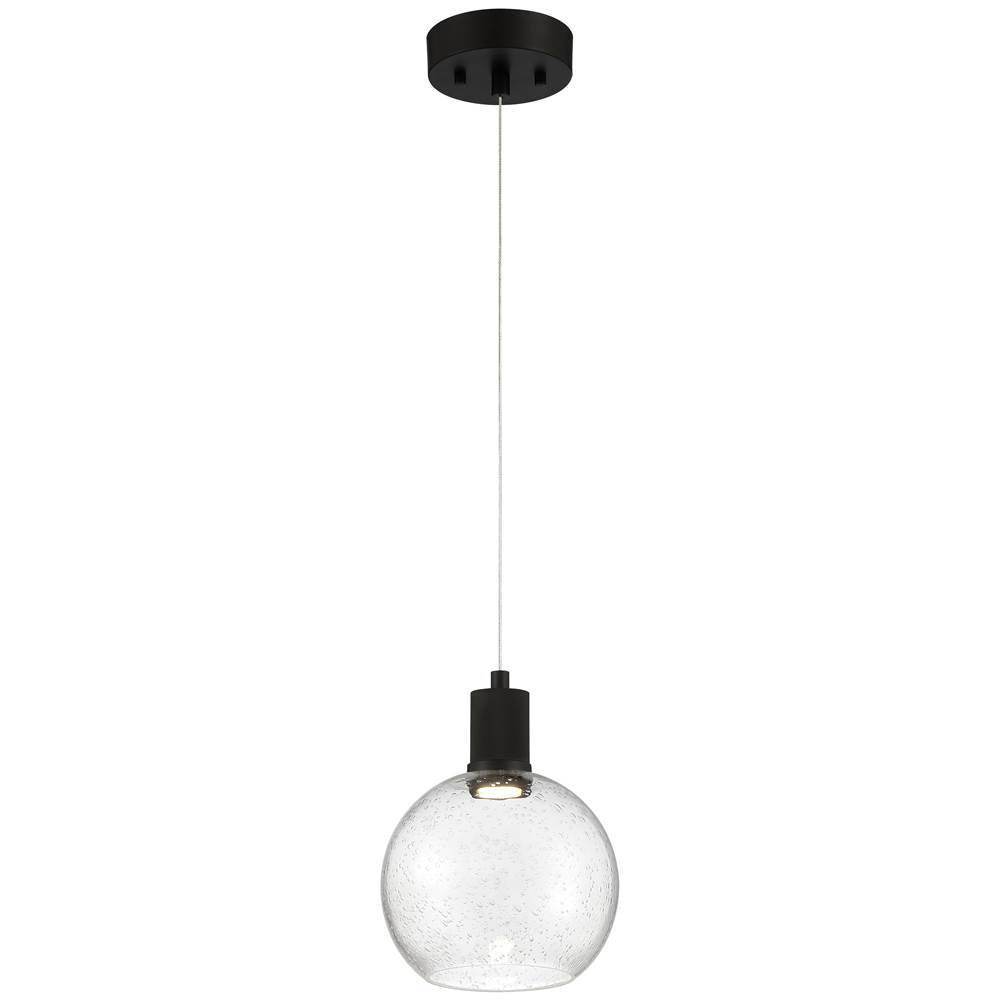 Access Lighting 63142LEDD-MBL/SDG Matte Black Burgundy Led Pendant Image 1