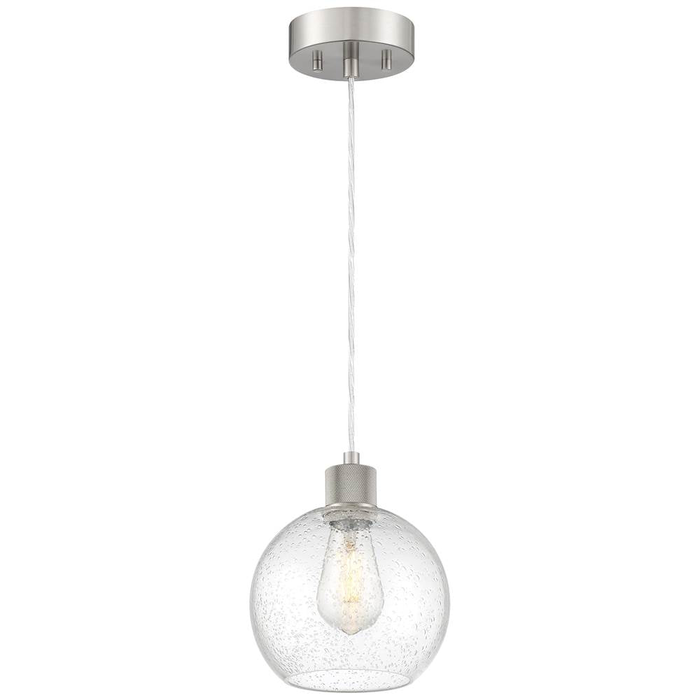 Access Lighting 63142LEDDLP-BS/SDG Brushed Steel Burgundy Led Pendant Image 1