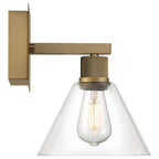Access Lighting 63143LEDDLP-ABB/CLR Antiqued Brushed Brass Martini Led Wall Sconce Image 4