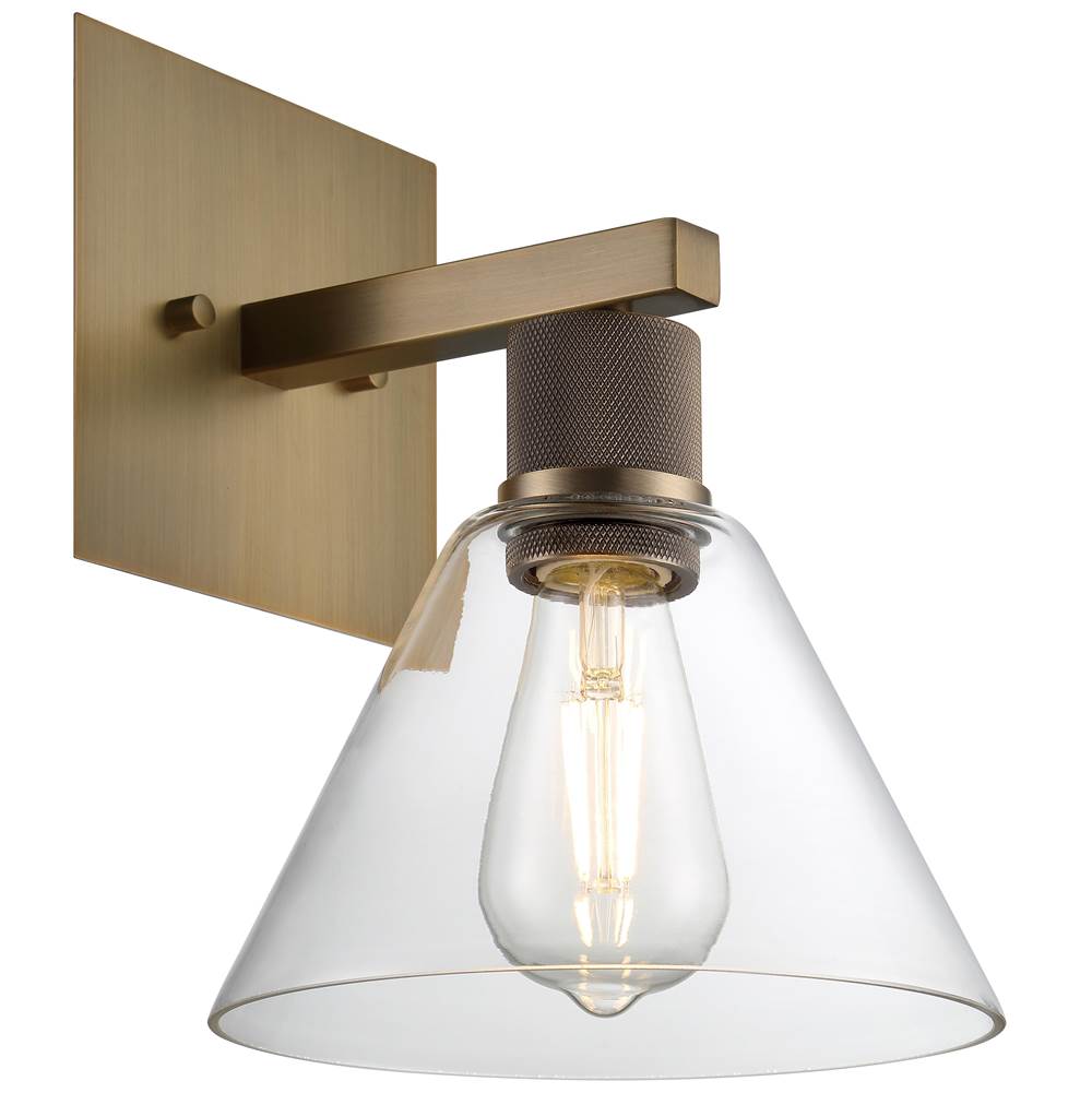 Access Lighting 63143LEDDLP-ABB/CLR Antiqued Brushed Brass Martini Led Wall Sconce Image 5