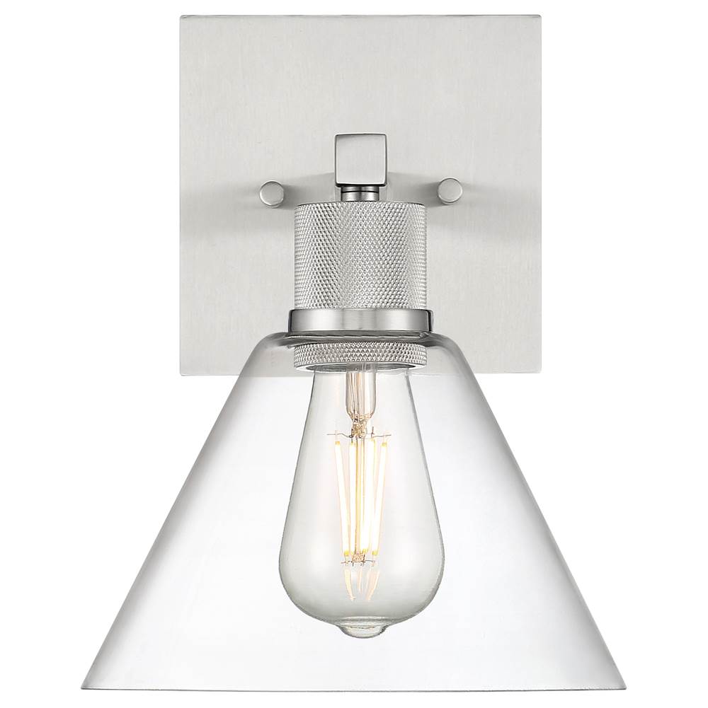 Access Lighting 63143LEDDLP-BS/CLR Brushed Steel Martini Led Wall Sconce Image 6