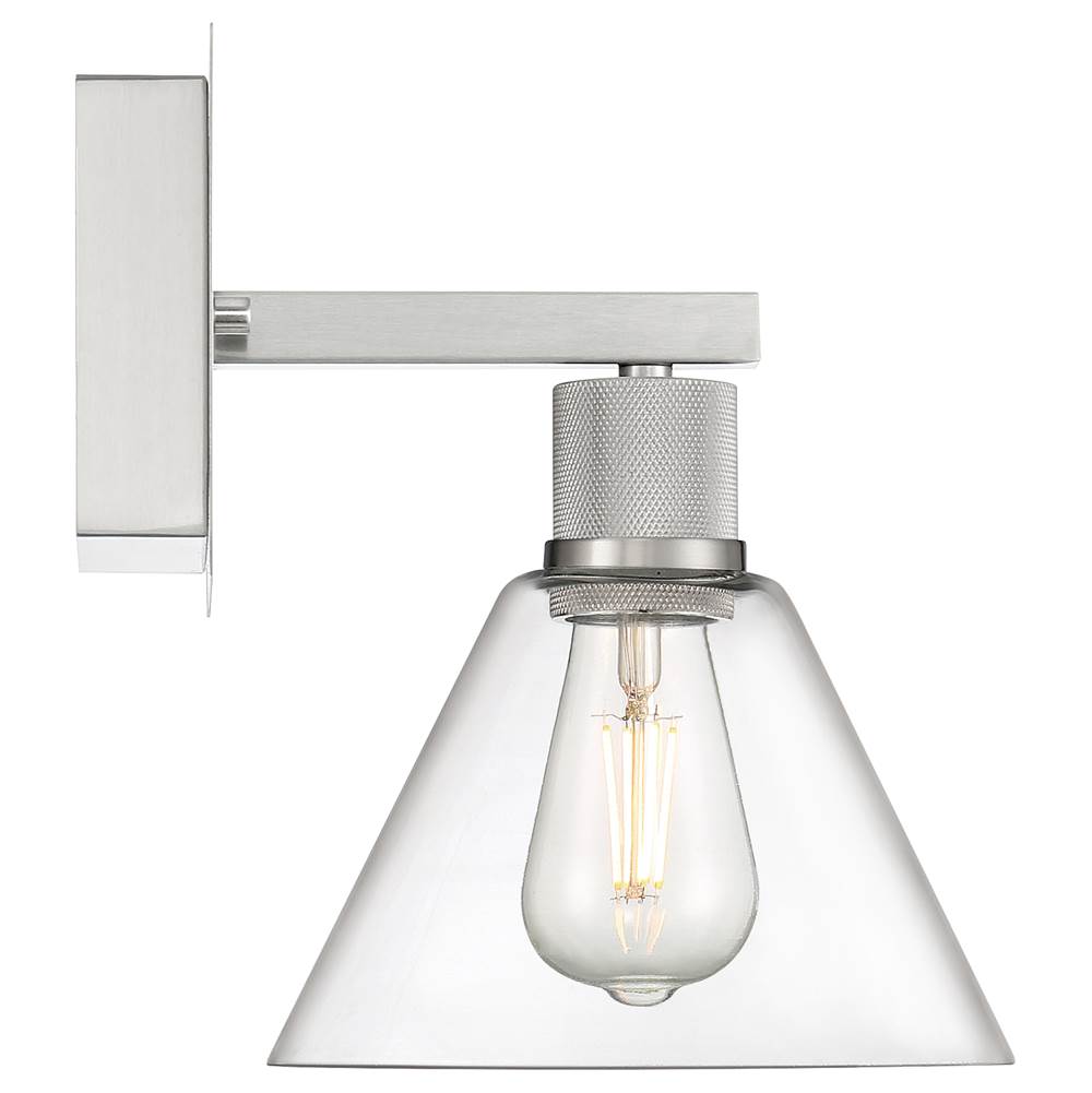 Access Lighting 63143LEDDLP-BS/CLR Brushed Steel Martini Led Wall Sconce Image 5