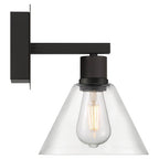 Access Lighting 63143LEDDLP-MBL/CLR Matte Black Martini Led Wall Sconce Image 6