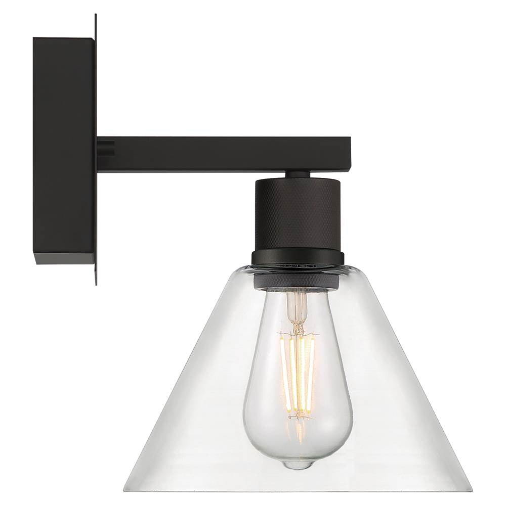 Access Lighting 63143LEDDLP-MBL/CLR Matte Black Martini Led Wall Sconce Image 6