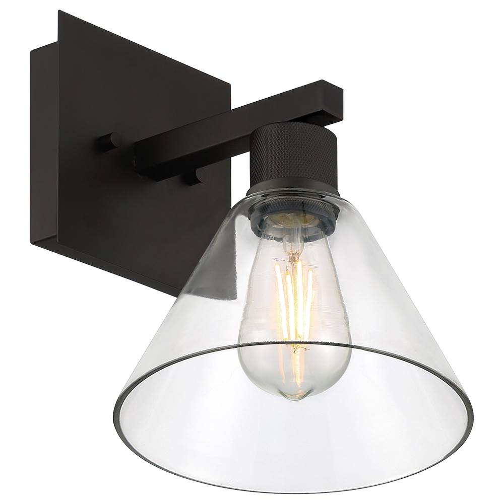Access Lighting 63143LEDDLP-MBL/CLR Matte Black Martini Led Wall Sconce Image 5