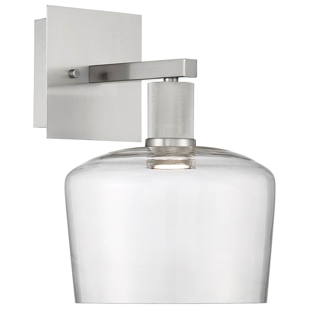 Access Lighting 63144LEDD-BS/CLR Brushed Steel Chardonnay Led Wall Sconce Image 1