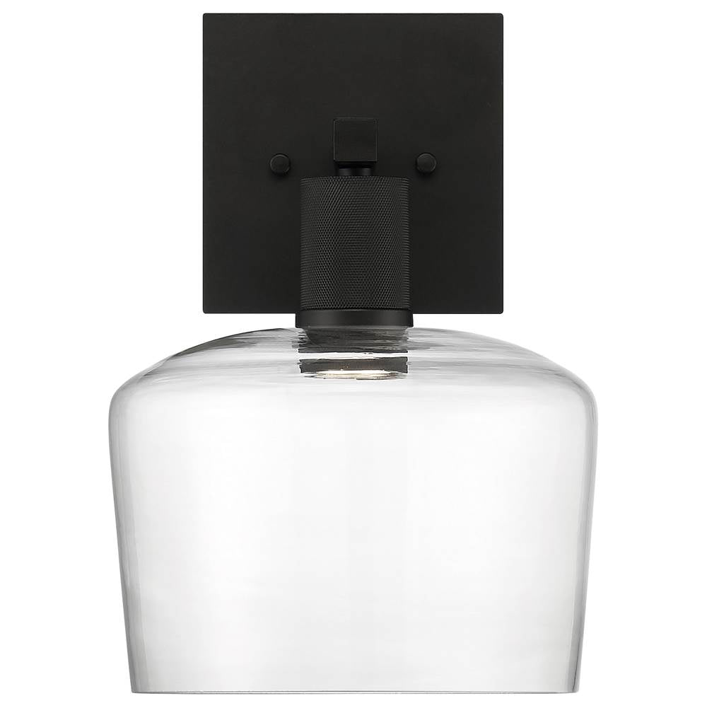 Access Lighting 63144LEDD-MBL/CLR Matte Black Chardonnay Led Wall Sconce Image 2