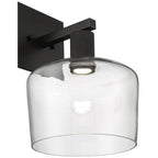 Access Lighting 63144LEDD-MBL/CLR Matte Black Chardonnay Led Wall Sconce Image 4