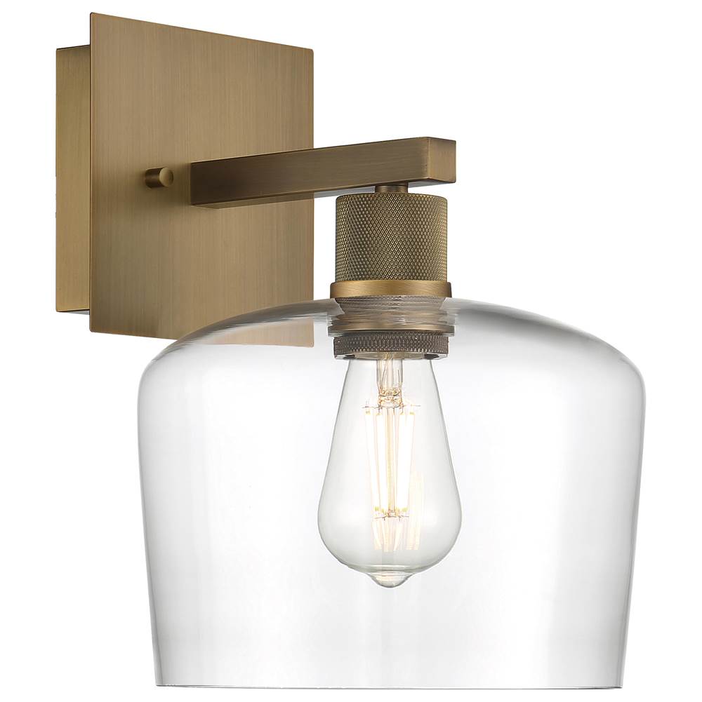 Access Lighting 63144LEDDLP-ABB/CLR Antique Brushed Brass Chardonnay Led Wall Sconce Image 1