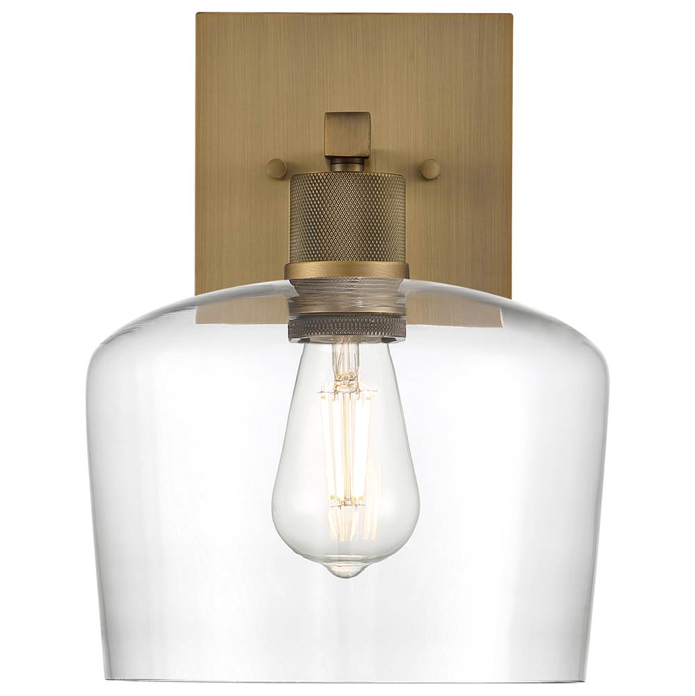 Access Lighting 63144LEDDLP-ABB/CLR Antique Brushed Brass Chardonnay Led Wall Sconce Image 6