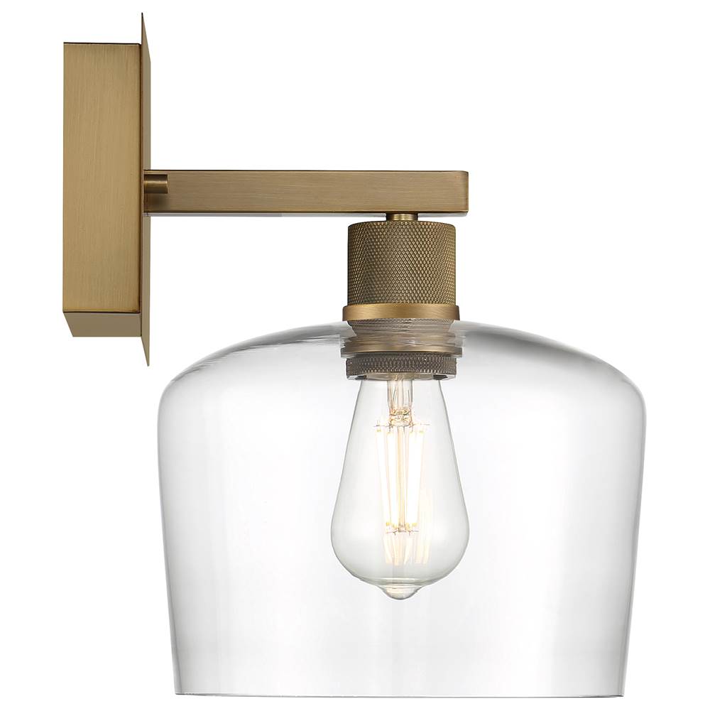 Access Lighting 63144LEDDLP-ABB/CLR Antique Brushed Brass Chardonnay Led Wall Sconce Image 5