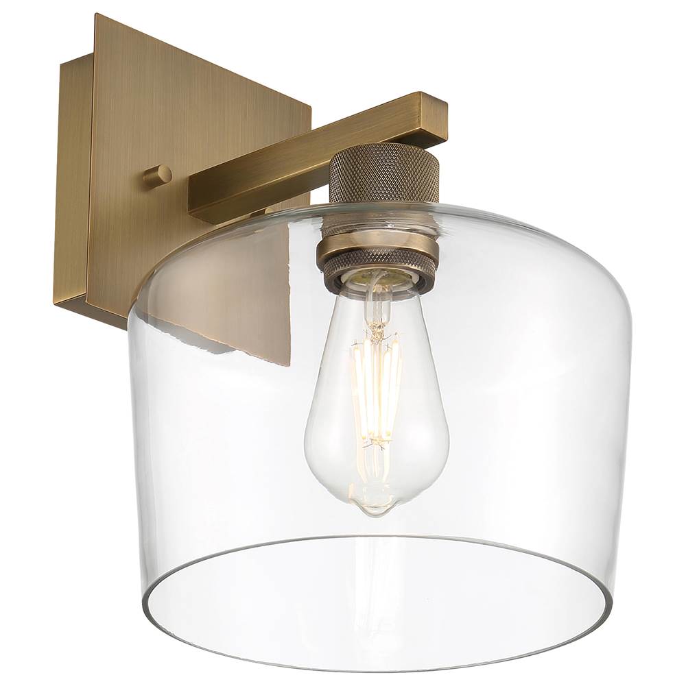 Access Lighting 63144LEDDLP-ABB/CLR Antique Brushed Brass Chardonnay Led Wall Sconce Image 4