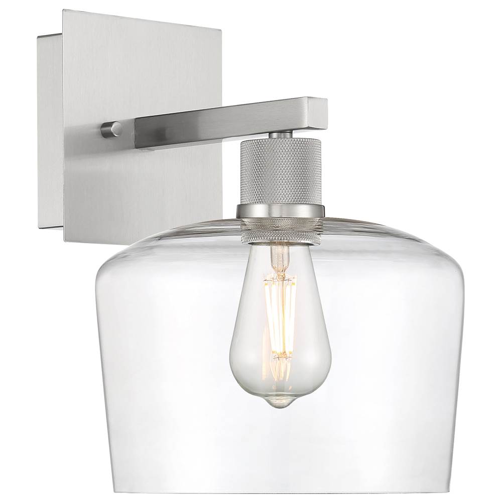 Access Lighting 63144LEDDLP-BS/CLR Brushed Steel Chardonnay Led Wall Sconce Image 1