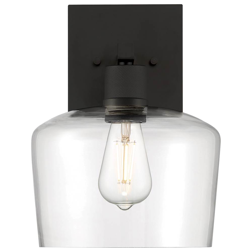 Access Lighting 63144LEDDLP-MBL/CLR Matte Black Chardonnay Led Wall Sconce Image 5