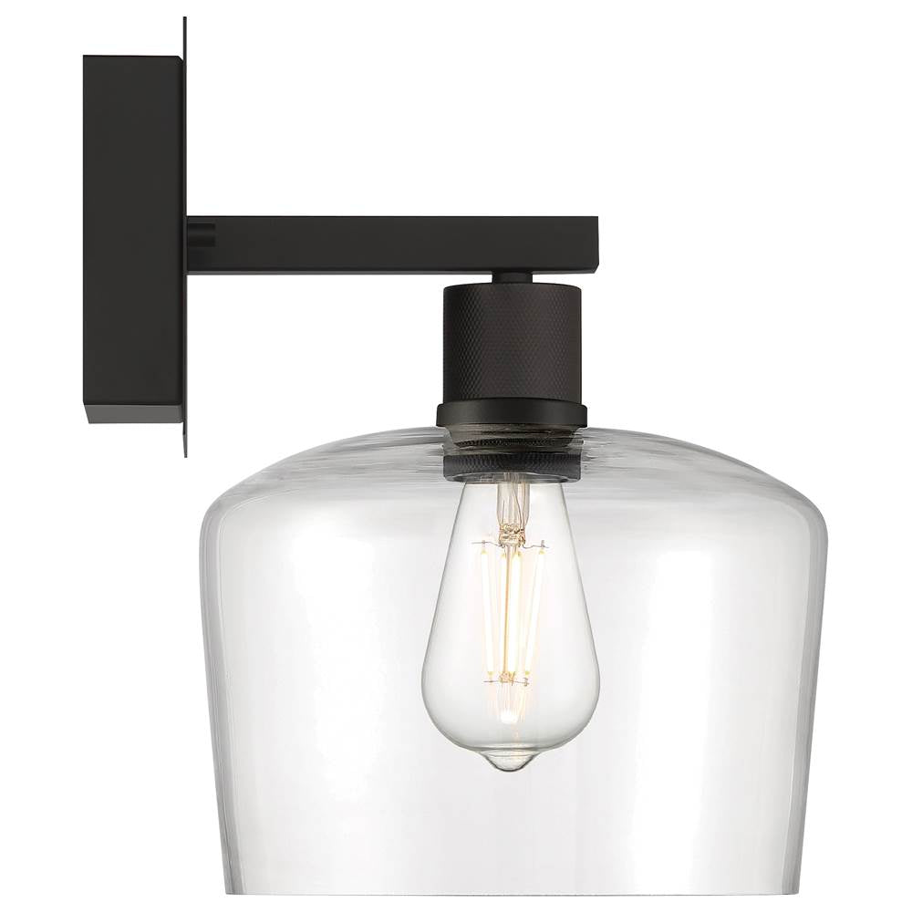 Access Lighting 63144LEDDLP-MBL/CLR Matte Black Chardonnay Led Wall Sconce Image 4