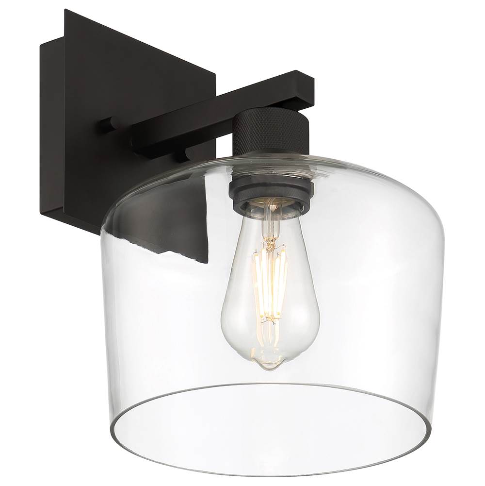 Access Lighting 63144LEDDLP-MBL/CLR Matte Black Chardonnay Led Wall Sconce Image 3