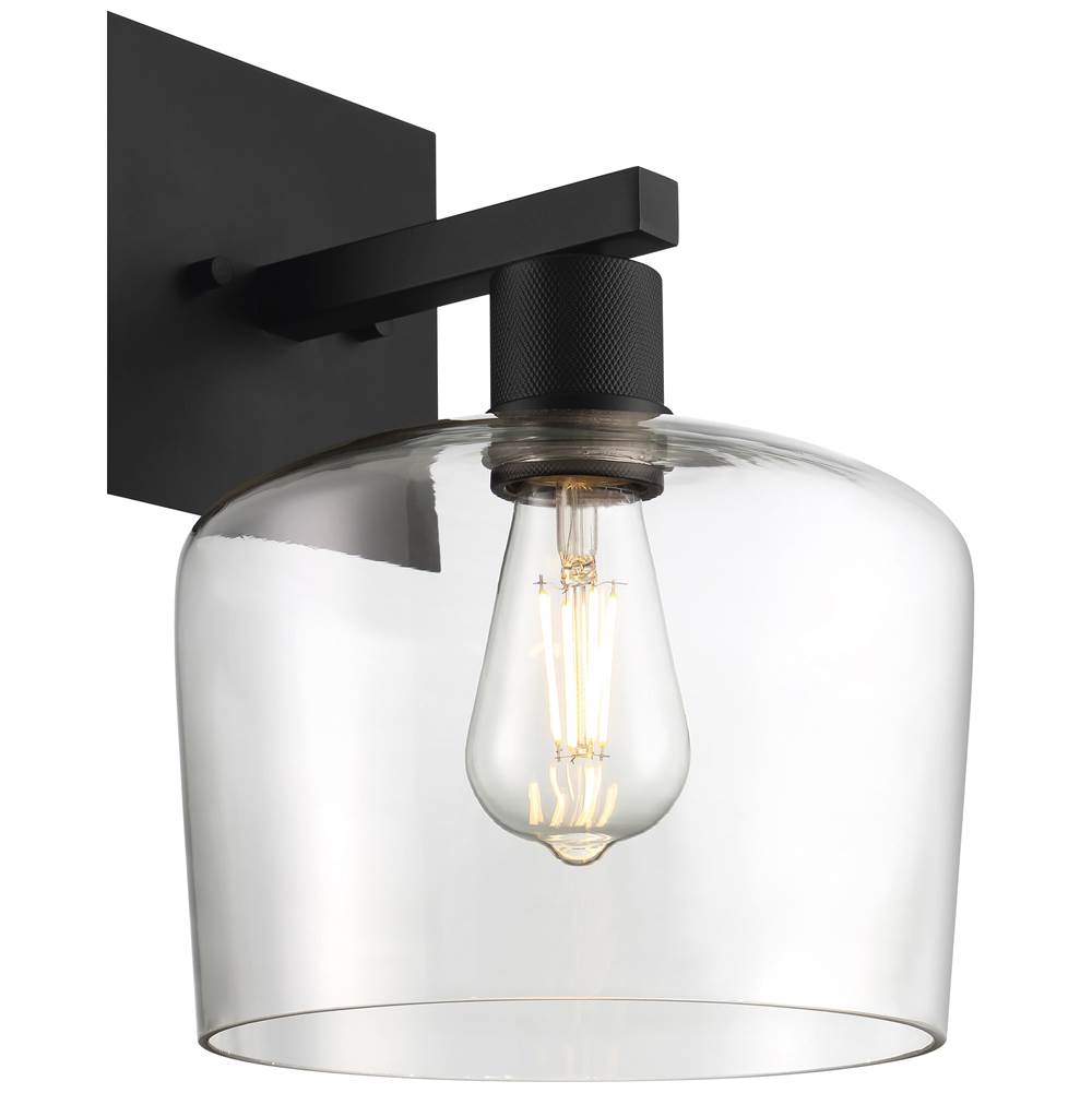 Access Lighting 63144LEDDLP-MBL/CLR Matte Black Chardonnay Led Wall Sconce Image 2