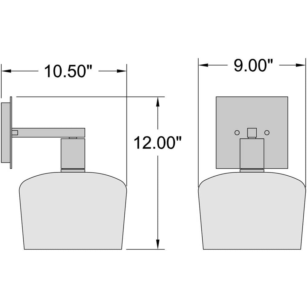 Access Lighting 63144LEDDLP-MBL/SDG Matte Black Chardonnay Led Wall Sconce Image 3