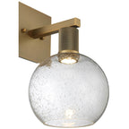 Access Lighting 63145LEDD-ABB/SDG Antiqued Brushed Brass Burgundy Led Wall Sconce Image 5