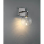 Access Lighting 63145LEDD-BS/CLR Brushed Steel Burgundy Led Wall Sconce Image 2