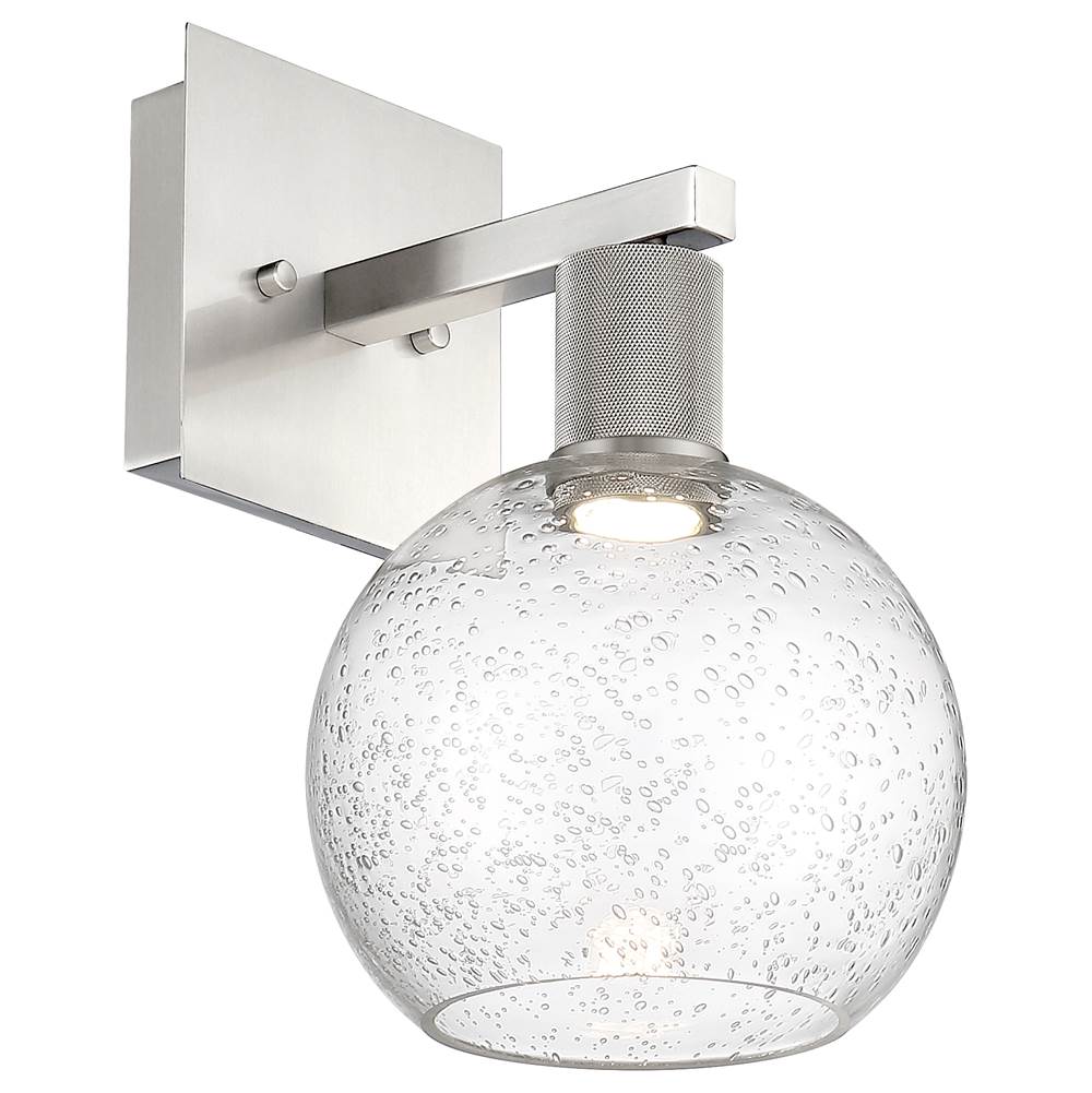 Access Lighting 63145LEDD-BS/SDG Brushed Steel Burgundy Led Wall Sconce Image 4