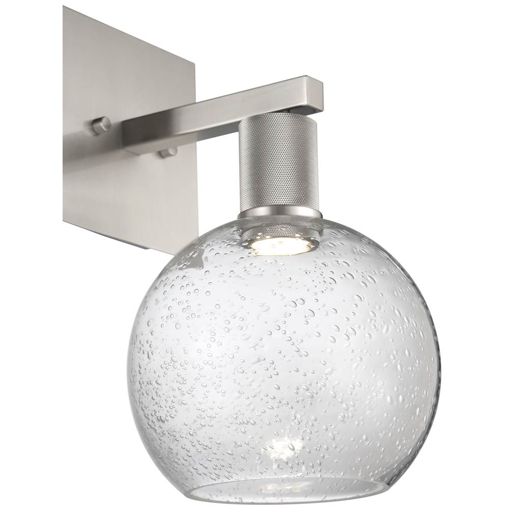 Access Lighting 63145LEDD-BS/SDG Brushed Steel Burgundy Led Wall Sconce Image 3