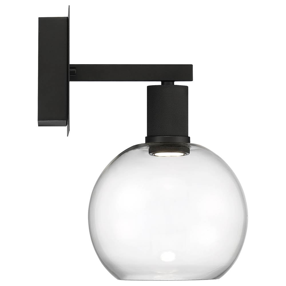 Access Lighting 63145LEDD-MBL/CLR Matte Black Burgundy Led Wall Sconce Image 4