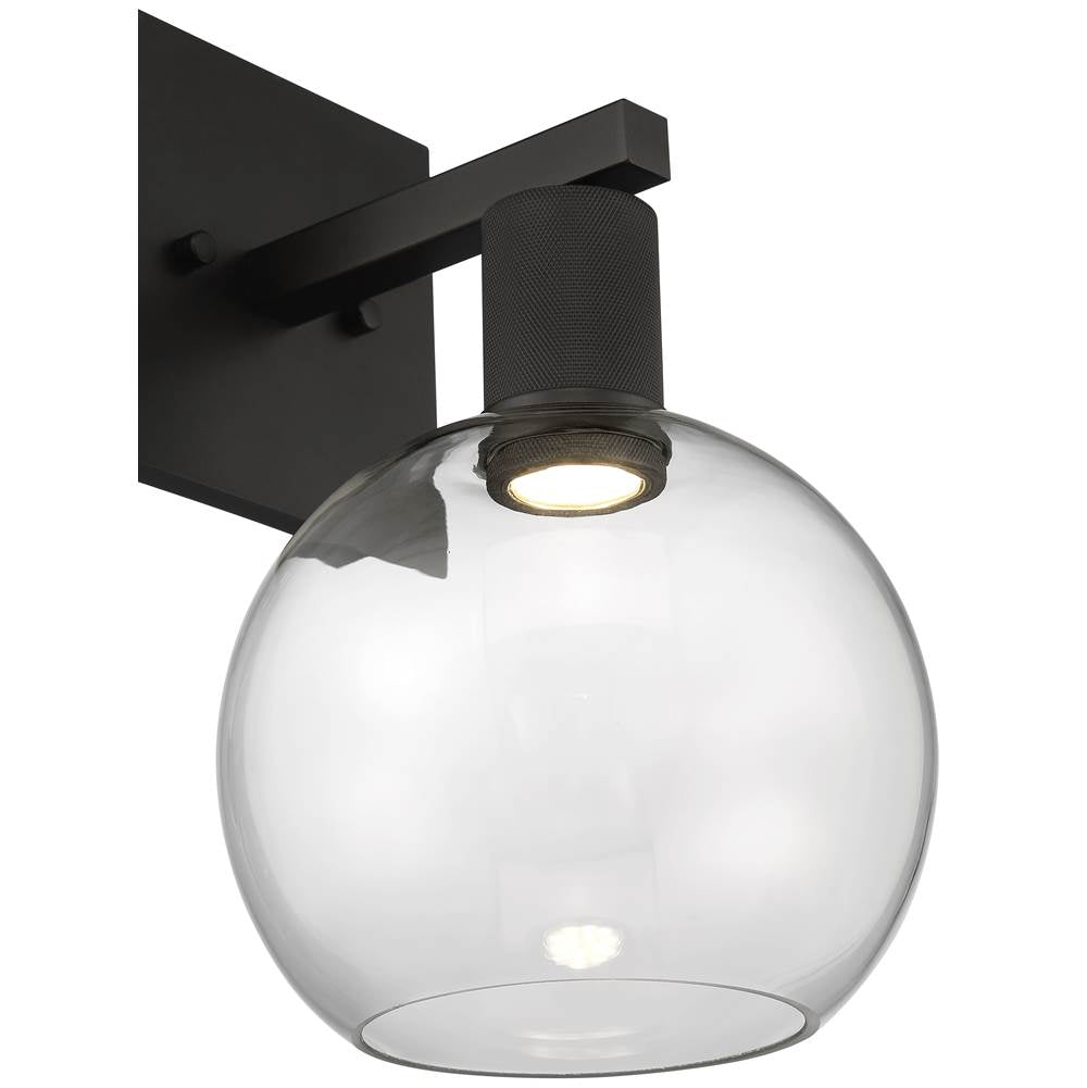 Access Lighting 63145LEDD-MBL/CLR Matte Black Burgundy Led Wall Sconce Image 2