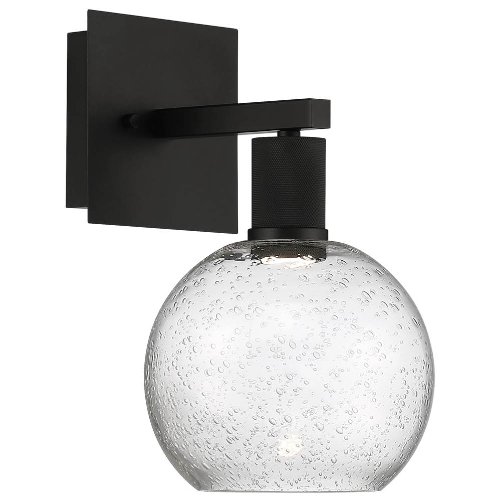 Access Lighting 63145LEDD-MBL/SDG Matte Black Burgundy Led Wall Sconce Image 1