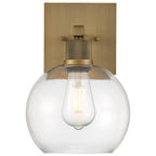 Access Lighting 63145LEDDLP-ABB/CLR Antiqued Brushed Brass Burgundy Led Wall Sconce Image 6