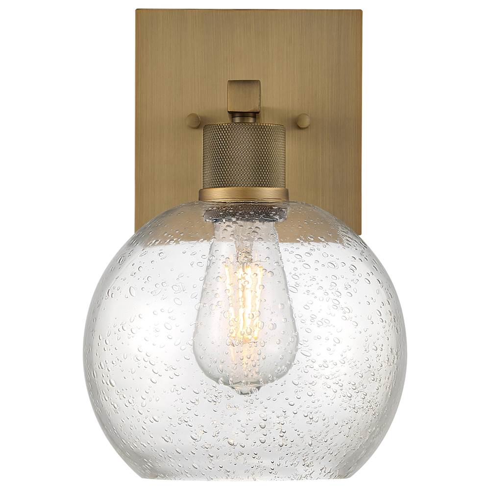 Access Lighting 63145LEDDLP-ABB/SDG Antiqued Brushed Brass Burgundy Led Wall Sconce Image 6