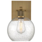 Access Lighting 63145LEDDLP-ABB/SDG Antiqued Brushed Brass Burgundy Led Wall Sconce Image 6