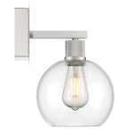 Access Lighting 63145LEDDLP-BS/CLR Brushed Steel Burgundy Led Wall Sconce Image 5