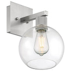 Access Lighting 63145LEDDLP-BS/CLR Brushed Steel Burgundy Led Wall Sconce Image 6
