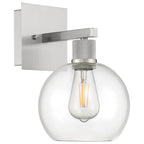 Access Lighting 63145LEDDLP-BS/CLR Brushed Steel Burgundy Led Wall Sconce Image 2